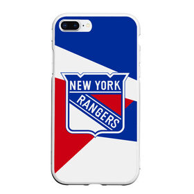 Чехол для iPhone 7Plus/8 Plus матовый с принтом Нью-Йорк Рейнджерс в Белгороде, Силикон | Область печати: задняя сторона чехла, без боковых панелей | hockey | new york | new york rangers | nhl | rangers | usa | нхл | нью йорк | нью йорк рейнджерс | рейнджерс | спорт | сша | хоккей | шайба