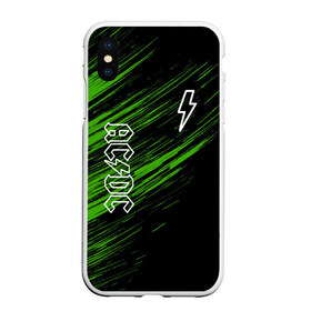Чехол для iPhone XS Max матовый с принтом AC/DC в Белгороде, Силикон | Область печати: задняя сторона чехла, без боковых панелей | ac dc | acdc | music | rock | ас дс | асдс | группа | музыка | рок.