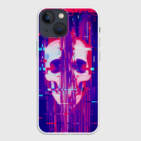 Чехол для iPhone 13 mini с принтом Skull glitch в Белгороде,  |  | color | fashion | glitch | jaw | skull | vanguard | авангард | глитч | мода | пасть | цвет | череп