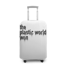 Чехол для чемодана 3D с принтом Пластмассовый мир победил в Белгороде, 86% полиэфир, 14% спандекс | двустороннее нанесение принта, прорези для ручек и колес | гражданская оборона | егор летов | панкрок | рок | русский рок