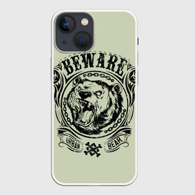 Чехол для iPhone 13 mini с принтом Баварский медведь в Белгороде,  |  | баварский медведь | медведь. | оскал медведя