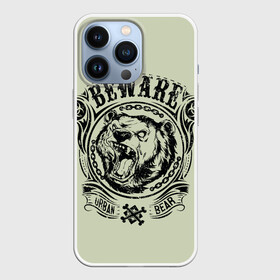Чехол для iPhone 13 Pro с принтом Баварский медведь в Белгороде,  |  | Тематика изображения на принте: баварский медведь | медведь. | оскал медведя