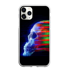 Чехол для iPhone 11 Pro Max матовый с принтом Glitch skull в Белгороде, Силикон |  | color | glitch | paint | skull | vanguard | авангард | глитч | краска | цвет | череп