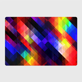 Магнитный плакат 3Х2 с принтом Горен в Белгороде, Полимерный материал с магнитным слоем | 6 деталей размером 9*9 см | abstraction | colorful | cubes | obliquely | stripes | texture | абстракция | кубы | наискось | полосы | разноцветный | текстура