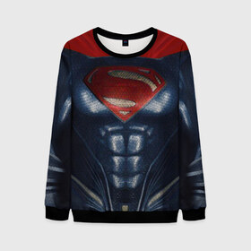 Мужской свитшот 3D+ с принтом Супермен в Белгороде, 100% полиэстер с мягким внутренним слоем | круглый вырез горловины, мягкая резинка на манжетах и поясе, свободная посадка по фигуре | dc | halloween | superman |  wbillegal | дс | комикс | костюм | костюм супермена | супермен | хэлл