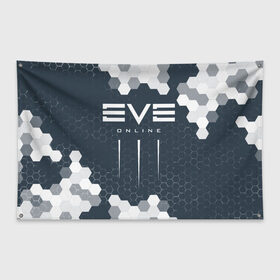 Флаг-баннер с принтом EVE ONLINE / ИВ ОНЛАЙН в Белгороде, 100% полиэстер | размер 67 х 109 см, плотность ткани — 95 г/м2; по краям флага есть четыре люверса для крепления | echo | echoes | eve | game | games | logo | online | space | ев онлайн | ев эхо | еве | ив онлайн | ив эхо | игра | игры | космос | лого | логотип | логотипы | онлайн | символ | символы | эхо | эхос