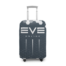 Чехол для чемодана 3D с принтом EVE ONLINE / ИВ ОНЛАЙН в Белгороде, 86% полиэфир, 14% спандекс | двустороннее нанесение принта, прорези для ручек и колес | echo | echoes | eve | game | games | logo | online | space | ев онлайн | ев эхо | еве | ив онлайн | ив эхо | игра | игры | космос | лого | логотип | логотипы | онлайн | символ | символы | эхо | эхос