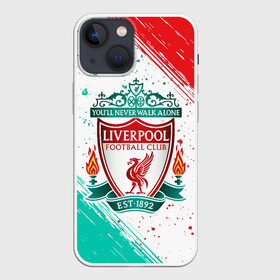 Чехол для iPhone 13 mini с принтом LIVERPOOL   Ливерпуль в Белгороде,  |  | club | footbal | liverpool | logo | знак | клуб | ливерпуль | логотип | логотипы | символ | символы | форма | футбол | футбольная | футбольный