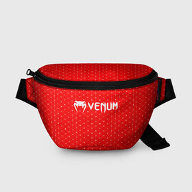 Поясная сумка 3D с принтом VENUM / ВЕНУМ в Белгороде, 100% полиэстер | плотная ткань, ремень с регулируемой длиной, внутри несколько карманов для мелочей, основное отделение и карман с обратной стороны сумки застегиваются на молнию | dtyev | dtyfv | dtyjv | elite | mma | sport | ufc | venam | venom | venum | боевые | бойцовская | бойцовские | бойцовский | бокс | венам | веном | венум | единоборства | искусства | мма | мутгь | муьщт | спорт | спортивная