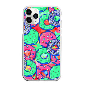 Чехол для iPhone 11 Pro Max матовый с принтом Donuts в Белгороде, Силикон |  | colorful | donuts | patterns | sweet | texture | пончики | разноцветный | сладкое | текстура | узоры