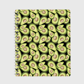 Тетрадь с принтом Авокадо в Белгороде, 100% бумага | 48 листов, плотность листов — 60 г/м2, плотность картонной обложки — 250 г/м2. Листы скреплены сбоку удобной пружинной спиралью. Уголки страниц и обложки скругленные. Цвет линий — светло-серый
 | Тематика изображения на принте: avocado | avokado | pattern | pattern avocado | авакадо | авокадо | овокадо | патерн | патерн авокадо | паттерн | паттерн авокадо | персея | растения | рисунок | фон авокадо | фрукт | фрукты