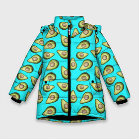 Зимняя куртка для девочек 3D с принтом Авокадо в Белгороде, ткань верха — 100% полиэстер; подклад — 100% полиэстер, утеплитель — 100% полиэстер. | длина ниже бедра, удлиненная спинка, воротник стойка и отстегивающийся капюшон. Есть боковые карманы с листочкой на кнопках, утяжки по низу изделия и внутренний карман на молнии. 

Предусмотрены светоотражающий принт на спинке, радужный светоотражающий элемент на пуллере молнии и на резинке для утяжки. | avocado | avokado | neon | pattern | pattern avocado | авакадо | авокадо | неон | овокадо | патерн | патерн авокадо | паттерн | паттерн авокадо | персея | растения | рисунок | фон авокадо | фрукт | фрукты