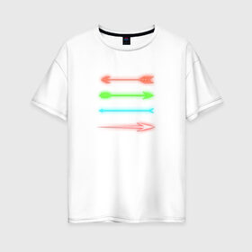 Женская футболка хлопок Oversize с принтом Стрелки в Белгороде, 100% хлопок | свободный крой, круглый ворот, спущенный рукав, длина до линии бедер
 | 