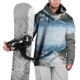 Накидка на куртку 3D с принтом СНЕЖНЫЕ ГОРЫ | ЗЕРКАЛО в Белгороде, 100% полиэстер |  | mountain | альпы | в горах | вечер | вид | гора | горные | горы | закат | зима | красивый | лето | лыжи | пейзаж | природа | снег | снежные | сноуборд