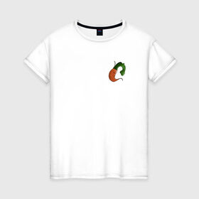 Женская футболка хлопок с принтом Грустная морковка в Белгороде, 100% хлопок | прямой крой, круглый вырез горловины, длина до линии бедер, слегка спущенное плечо | 
