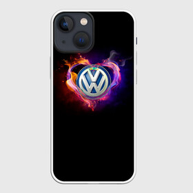 Чехол для iPhone 13 mini с принтом Volkswagen в Белгороде,  |  | love vw | volkswagen | vw | vw в сердце | vw значок | vw лого | vw марка | vw эмблема | wv | горящее сердце | значок vw | значок фольксваген | лого автомобиля | лого вольцваген | логотип vw | люблю vw | люблю фольксваген