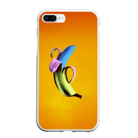 Чехол для iPhone 7Plus/8 Plus матовый с принтом Синий банан в Белгороде, Силикон | Область печати: задняя сторона чехла, без боковых панелей | банан | без надписей | вкус | дизайн | еда | картинки | кожура | контраст | креатив | летняя | минимализм | необычный | прикол | рыжая | синий | сиреневая | теплая | фрукт | цветная | яркая