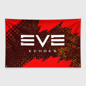 Флаг-баннер с принтом EVE ECHOES ИВ ЭХО в Белгороде, 100% полиэстер | размер 67 х 109 см, плотность ткани — 95 г/м2; по краям флага есть четыре люверса для крепления | echo | echoes | eve | game | games | logo | online | space | ев онлайн | ев эхо | еве | ив онлайн | ив эхо | игра | игры | космос | лого | логотип | логотипы | онлайн | символ | символы | эхо | эхос