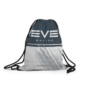 Рюкзак-мешок 3D с принтом EVE ONLINE / ИВ ОНЛАЙН в Белгороде, 100% полиэстер | плотность ткани — 200 г/м2, размер — 35 х 45 см; лямки — толстые шнурки, застежка на шнуровке, без карманов и подкладки | echo | echoes | eve | game | games | logo | online | space | ев онлайн | ев эхо | еве | ив онлайн | ив эхо | игра | игры | космос | лого | логотип | логотипы | онлайн | символ | символы | эхо | эхос
