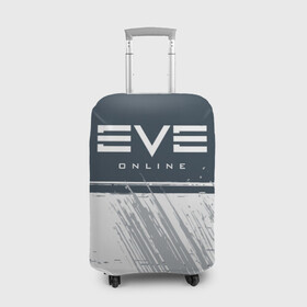 Чехол для чемодана 3D с принтом EVE ONLINE / ИВ ОНЛАЙН в Белгороде, 86% полиэфир, 14% спандекс | двустороннее нанесение принта, прорези для ручек и колес | echo | echoes | eve | game | games | logo | online | space | ев онлайн | ев эхо | еве | ив онлайн | ив эхо | игра | игры | космос | лого | логотип | логотипы | онлайн | символ | символы | эхо | эхос