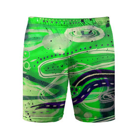 Мужские шорты спортивные с принтом Jyu в Белгороде,  |  | colorful | lines | patterns | shapes | spots | линии | пятна | разноцветный | узоры | формы