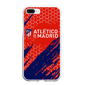 Чехол для iPhone 7Plus/8 Plus матовый с принтом ATLETICO MADRID. в Белгороде, Силикон | Область печати: задняя сторона чехла, без боковых панелей | Тематика изображения на принте: 