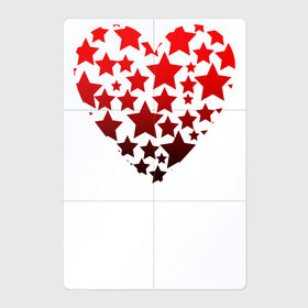 Магнитный плакат 2Х3 с принтом Звездное сердце в Белгороде, Полимерный материал с магнитным слоем | 6 деталей размером 9*9 см | heart | love is | love you | stars | valentines day | бабушка | валентинка | влюбленные | девушке | жена | звезды | лучшая | любимая | люблю | любовь | мама | молодожены | подарок | романтика | свадебные | свадьба | сердечки