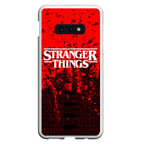 Чехол для Samsung S10E с принтом Stranger Things в Белгороде, Силикон | Область печати: задняя сторона чехла, без боковых панелей | normal people scare me | stranger things | детектив | драма | кино | очень странные дела | сериалы | странгер тхингс | триллер | уилл | фантастика | фильмы | хоукинс