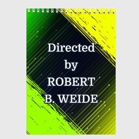 Скетчбук с принтом Directed by ROBERT B. WEIDE в Белгороде, 100% бумага
 | 48 листов, плотность листов — 100 г/м2, плотность картонной обложки — 250 г/м2. Листы скреплены сверху удобной пружинной спиралью | 