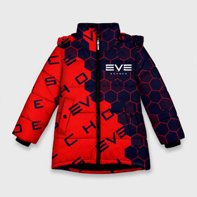 Зимняя куртка для девочек 3D с принтом EVE ECHOES ИВ ЭХО в Белгороде, ткань верха — 100% полиэстер; подклад — 100% полиэстер, утеплитель — 100% полиэстер. | длина ниже бедра, удлиненная спинка, воротник стойка и отстегивающийся капюшон. Есть боковые карманы с листочкой на кнопках, утяжки по низу изделия и внутренний карман на молнии. 

Предусмотрены светоотражающий принт на спинке, радужный светоотражающий элемент на пуллере молнии и на резинке для утяжки. | Тематика изображения на принте: 