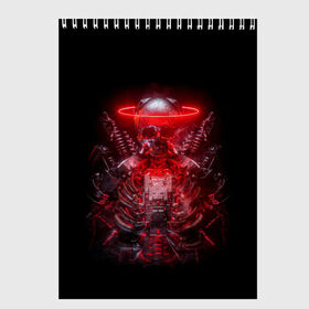 Скетчбук с принтом Digital Skeleton | 1.1 в Белгороде, 100% бумага
 | 48 листов, плотность листов — 100 г/м2, плотность картонной обложки — 250 г/м2. Листы скреплены сверху удобной пружинной спиралью | Тематика изображения на принте: cool | cyborg | decoration | fashion | fear | ghost | halloween | head | horror | robot | skeleton | skull | technology | голова | киборг | круто | мода | призрак | робот | скелет | технологии | ужас | украшение | хеллоуин | череп