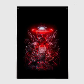 Постер с принтом Digital Skeleton | 1.1 в Белгороде, 100% бумага
 | бумага, плотность 150 мг. Матовая, но за счет высокого коэффициента гладкости имеет небольшой блеск и дает на свету блики, но в отличии от глянцевой бумаги не покрыта лаком | cool | cyborg | decoration | fashion | fear | ghost | halloween | head | horror | robot | skeleton | skull | technology | голова | киборг | круто | мода | призрак | робот | скелет | технологии | ужас | украшение | хеллоуин | череп