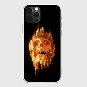 Чехол для iPhone 12 Pro Max с принтом Golden Skull в Белгороде, Силикон |  | Тематика изображения на принте: cool | cyborg | decoration | fashion | fear | ghost | haloween | head | horror | robot | skeleton | skull | technology | голова | киборг | круто | мода | призрак | робот | скелет | технологии | ужас | украшение | хеллоуин | череп