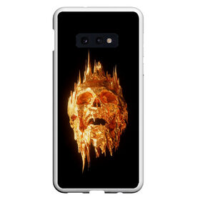 Чехол для Samsung S10E с принтом Golden Skull в Белгороде, Силикон | Область печати: задняя сторона чехла, без боковых панелей | cool | cyborg | decoration | fashion | fear | ghost | haloween | head | horror | robot | skeleton | skull | technology | голова | киборг | круто | мода | призрак | робот | скелет | технологии | ужас | украшение | хеллоуин | череп