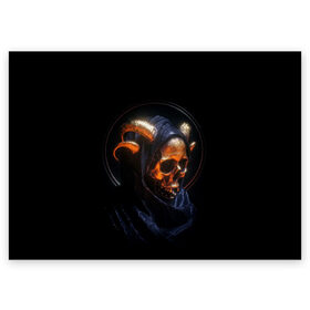 Поздравительная открытка с принтом Golden skull | 1.1 в Белгороде, 100% бумага | плотность бумаги 280 г/м2, матовая, на обратной стороне линовка и место для марки
 | Тематика изображения на принте: cool | cyborg | decoration | fashion | fear | ghost | halloween | head | horror | robot | skeleton | skull | technology | голова | киборг | круто | мода | призрак | робот | скелет | технологии | ужас | украшение | хеллоуин | череп