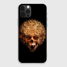 Чехол для iPhone 12 Pro Max с принтом Golden skull 1 2 в Белгороде, Силикон |  | 