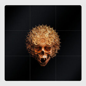 Магнитный плакат 3Х3 с принтом Golden skull | 1.2 в Белгороде, Полимерный материал с магнитным слоем | 9 деталей размером 9*9 см | 