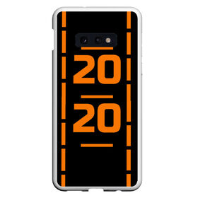 Чехол для Samsung S10E с принтом 2020 в Белгороде, Силикон | Область печати: задняя сторона чехла, без боковых панелей | 2020 год | геометрия | год | линии | полосы | прикольная надпись
