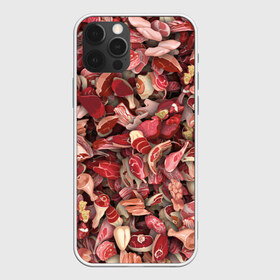 Чехол для iPhone 12 Pro Max с принтом Мясо в Белгороде, Силикон |  | Тематика изображения на принте: бекон | веган | говядина | деликатес | курица | мяско | мясник | окорок | паттерн | свинина | стейк | филе