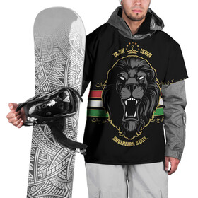 Накидка на куртку 3D с принтом Таджикистан в Белгороде, 100% полиэстер |  | Тематика изображения на принте: crown | golden | king | lion | republic | tajikistan | золотой | король | корона | лев | республика | таджикистан | царь