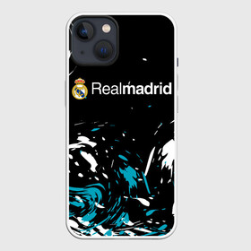 Чехол для iPhone 13 с принтом REAL MADRID. в Белгороде,  |  | fc | football | football club | real madrid | sport | реал мадрид | спорт | спортивные | униформа | фирменные цвета | фк | футбол | футбольный клуб