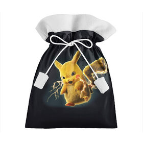 Подарочный 3D мешок с принтом Pikachu Pika Pika в Белгороде, 100% полиэстер | Размер: 29*39 см | pika | pikachu | аниме | детская | детям | игры | молния | мышка | мышь | пика | пикачу | покемон | покемоны