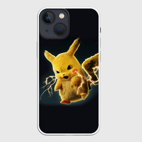 Чехол для iPhone 13 mini с принтом Pikachu Pika Pika в Белгороде,  |  | pika | pikachu | аниме | детская | детям | игры | молния | мышка | мышь | пика | пикачу | покемон | покемоны