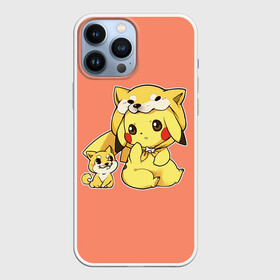 Чехол для iPhone 13 Pro Max с принтом Pikachu Pika Pika в Белгороде,  |  | pika | pikachu | аниме | детская | детям | игры | молния | мышка | мышь | пика | пикачу | покемон | покемоны