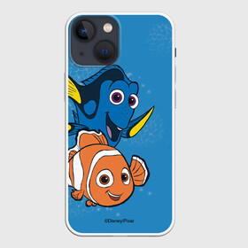 Чехол для iPhone 13 mini с принтом Дори и Немо в Белгороде,  |  | finding dory | finding nemo | pixar | в поисках дори | в поисках немо | дори | немо | пиксар | рыбка