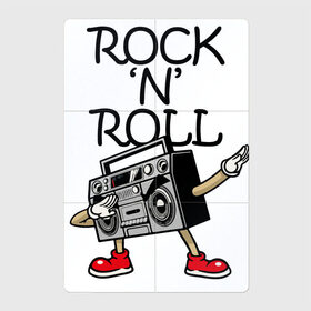 Магнитный плакат 2Х3 с принтом Rock n Roll в Белгороде, Полимерный материал с магнитным слоем | 6 деталей размером 9*9 см | dab | hands | pose | recorder | rock | shoes | башмаки | бумбокс | магнитола | магнитофон | мафон | рок | руки