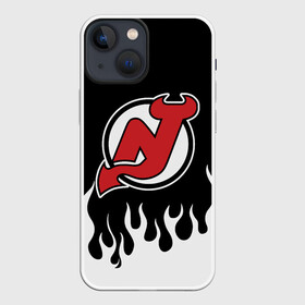 Чехол для iPhone 13 mini с принтом Нью Джерси Девилз в Белгороде,  |  | devils | hockey | new jersey | new jersey devils | nhl | usa | девилз | нхл | нью джерси | нью джерси девилз | спорт | сша | хоккей | шайба