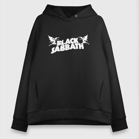 Женское худи Oversize хлопок с принтом Black Sabbath в Белгороде, френч-терри — 70% хлопок, 30% полиэстер. Мягкий теплый начес внутри —100% хлопок | боковые карманы, эластичные манжеты и нижняя кромка, капюшон на магнитной кнопке | black | black sabath | black sabbath | hard rock | heavy metal | ozzy | sabath | блэк сабат | группы | метал | музыка | оззи | оззи осборн | ози | осборн | рок | хард рок | хэви метал