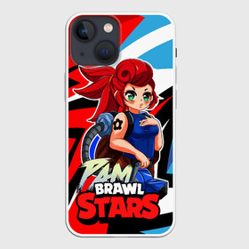 Чехол для iPhone 13 mini с принтом PAM Brawl Stars в Белгороде,  |  | anime | brawl | brawl stars | brawlstars | brawl_stars | pam | panny | аниме | бравл | бравлстарс | девочка | девочка в шкуре медведя | девушка | манга | пам | рам