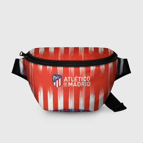 Поясная сумка 3D с принтом ATLETICO MADRID. в Белгороде, 100% полиэстер | плотная ткань, ремень с регулируемой длиной, внутри несколько карманов для мелочей, основное отделение и карман с обратной стороны сумки застегиваются на молнию | atletico madrid | fc | football | football club | sport | атлетико мадрид | испанский футбольный клуб | мадрид | спорт | уефа | униформа | фирменные цвета | фк | футбол | футбольный клуб